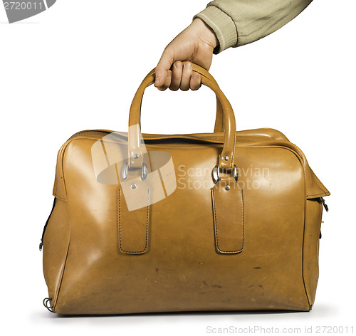 Image of Old vintage luggage bag