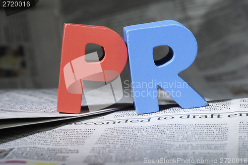 Image of Word PR on newspaper