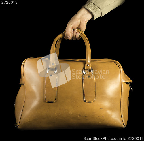 Image of Old vintage luggage bag