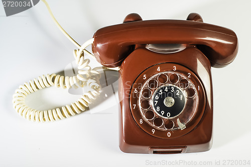 Image of Vintage red phone