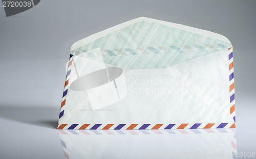 Image of Vintage envelope on white background. 