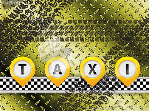 Image of Abstract taxi background design