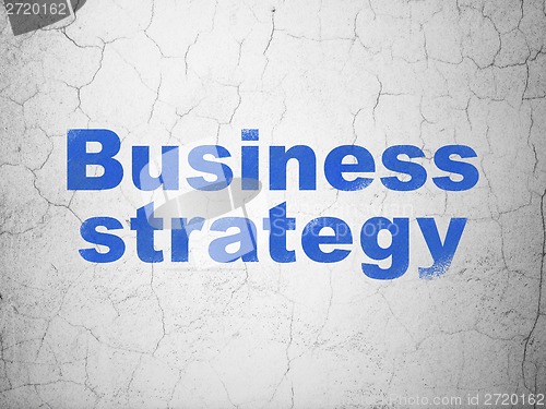 Image of Business concept: Business Strategy on wall background