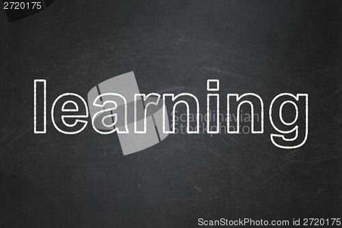 Image of Education concept: Learning on chalkboard background