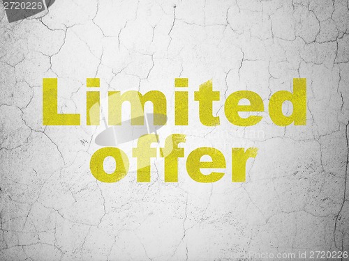 Image of Business concept: Limited Offer on wall background
