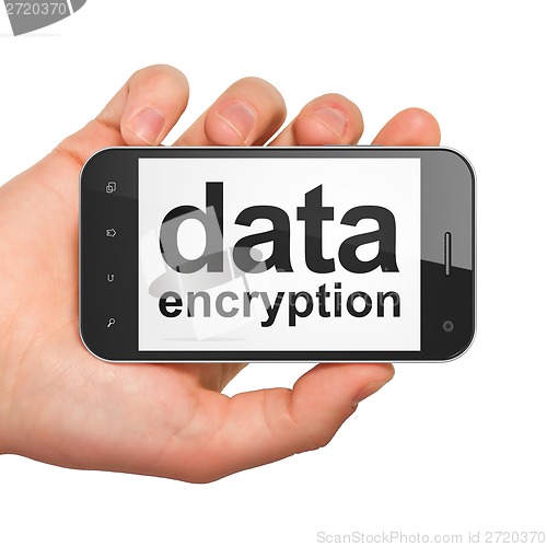 Image of Protection concept: Data Encryption on smartphone