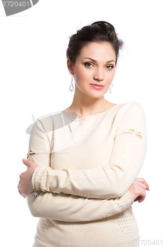 Image of Portrait of nice brunette