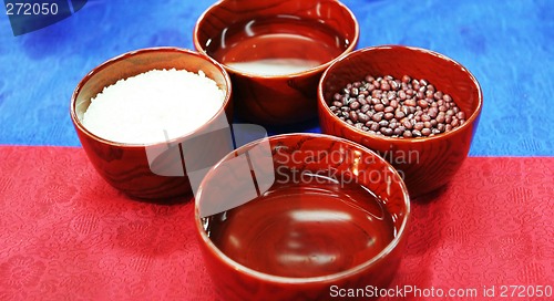 Image of Traditional South Korean offering at a wedding.