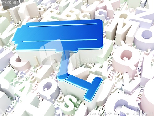 Image of Safety concept: Cctv Camera on alphabet background