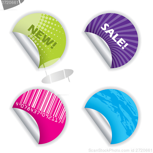 Image of Various colorful sticker designs