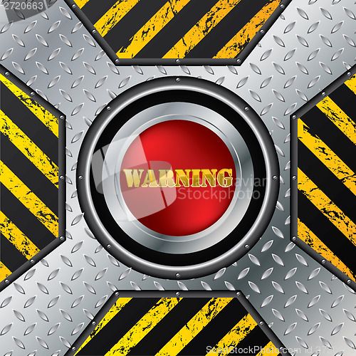 Image of Abstract industrial design with red button
