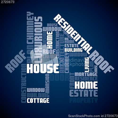 Image of Seamless text house design