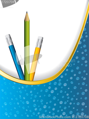 Image of Background design with pencils