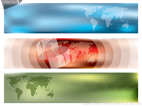 Image of Abstract banner vector set