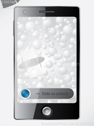 Image of Smartphone with locked screen