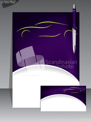 Image of Abstract purple brochure design 