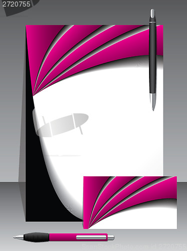 Image of Business vector set with two pens