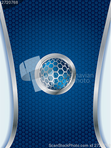 Image of Abstract background with 3d button