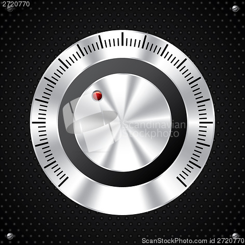 Image of Volume knob design with red LED