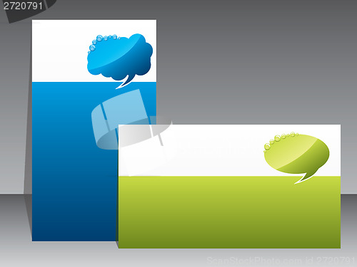 Image of Business card design set of two