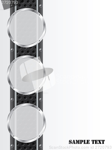 Image of Industrial background design with metallic elements