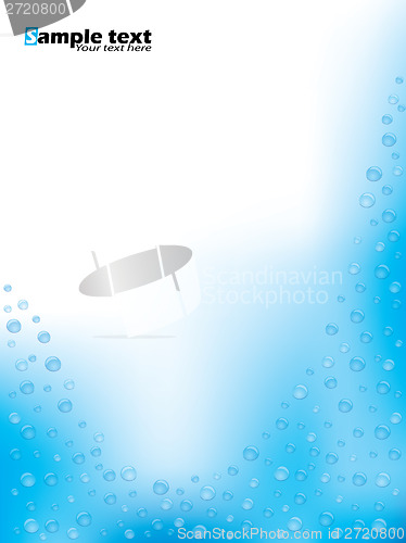 Image of Abstract brochure design with bubbles