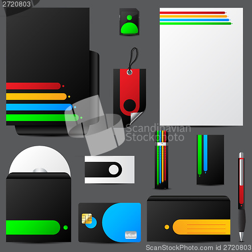 Image of Colorful stationary set