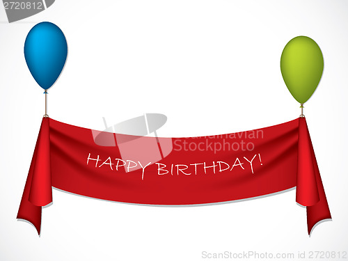 Image of Happy birthday ribbon