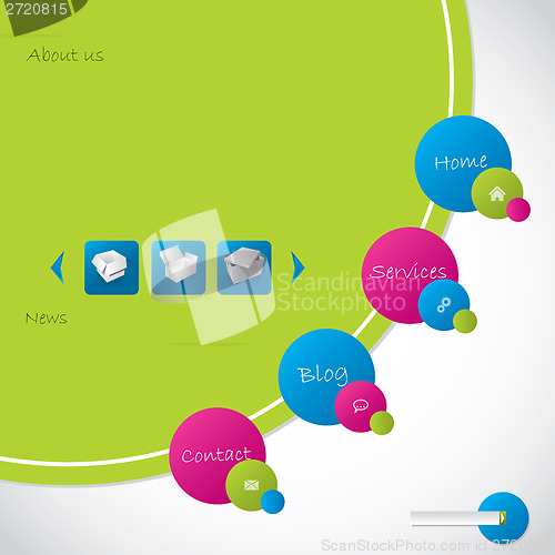 Image of Cool new web template design