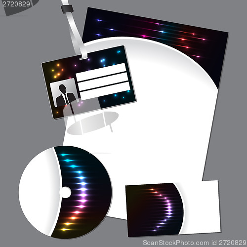 Image of Stylish business set with plasma design