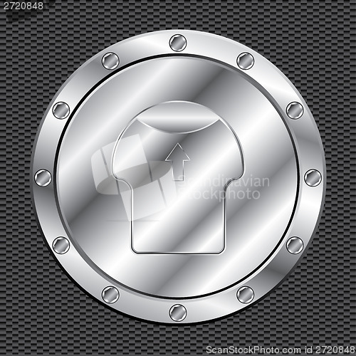 Image of Shiny aluminum fuel cap