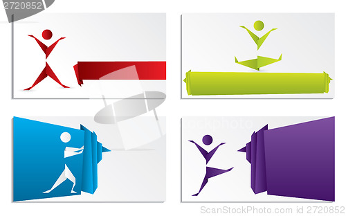 Image of Origami business card set