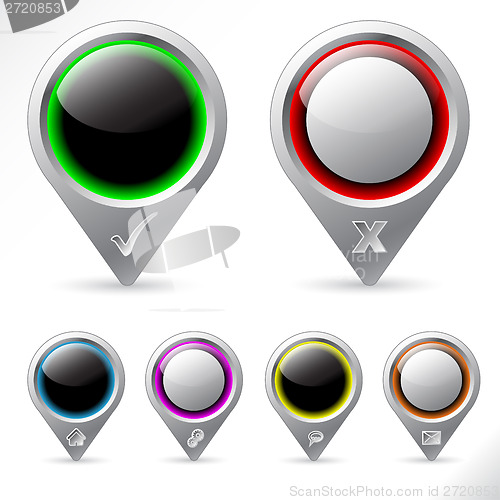 Image of Various pointer icons