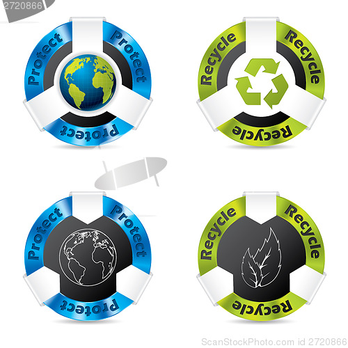 Image of Eco badge set