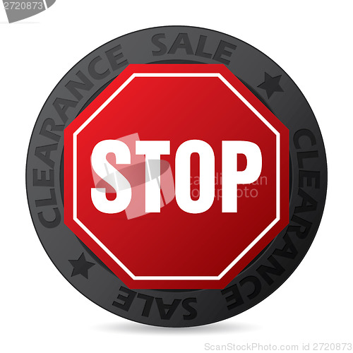 Image of Cool badge with stop sign