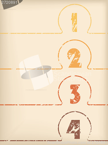Image of Retro grunge stationary labels
