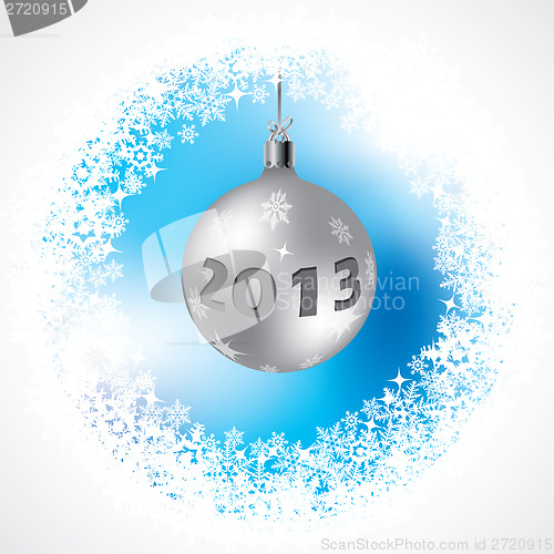 Image of 2013 Christmas decoration on abstract background 