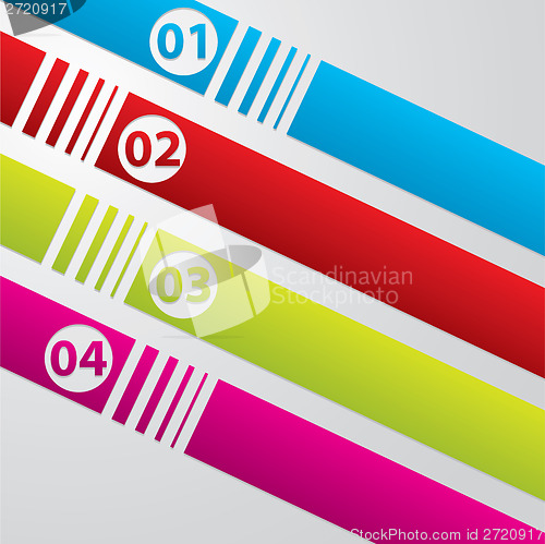 Image of Striped commercial label set