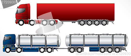 Image of B double road train set
