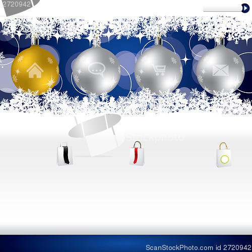 Image of Christmas website template design
