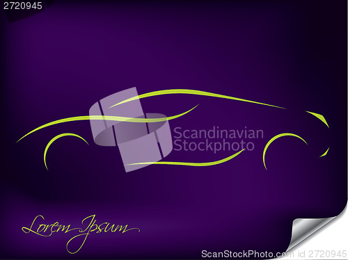 Image of Abstract car silhouette design