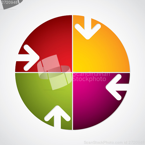 Image of Colorful diagram with arrows