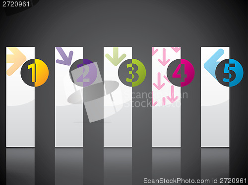 Image of Stationary label set with arrows