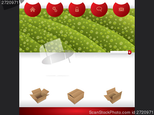 Image of Website template with product set