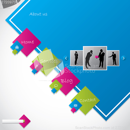 Image of Cool new website template design