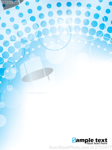 Image of Abstract brochure design with bubbles