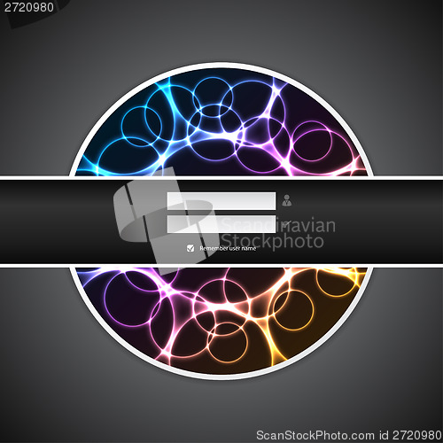 Image of Abstract plasma login screen