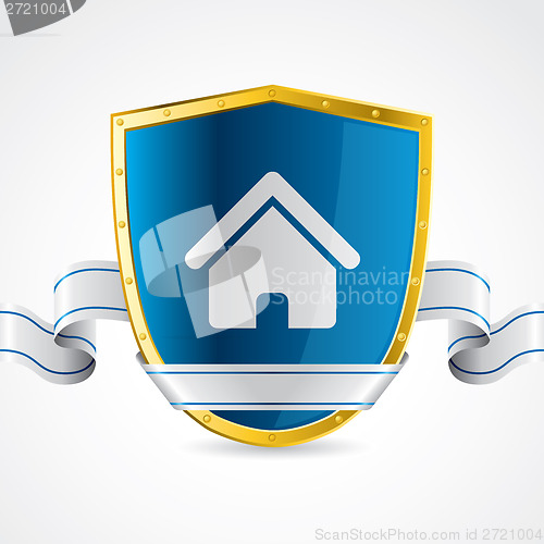 Image of Home protection illustrated with shield