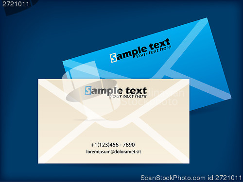 Image of Envelope like business card designs
