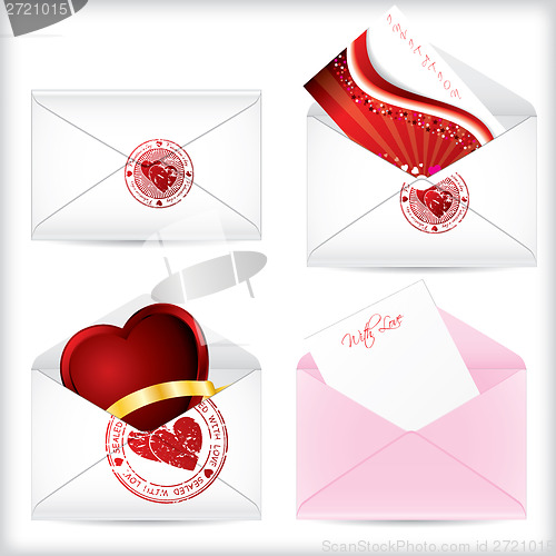 Image of Valentine love letters